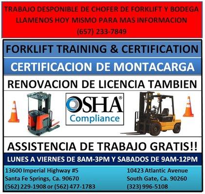 Spanish Flyer! Se Habla Espanol! Llamenos hoy mismo!