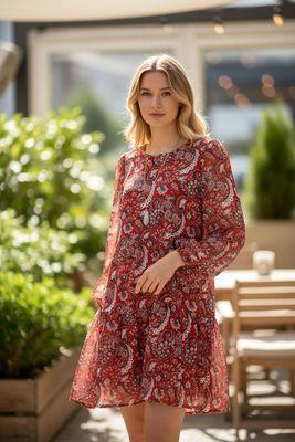 Beautiful print dress by Loft