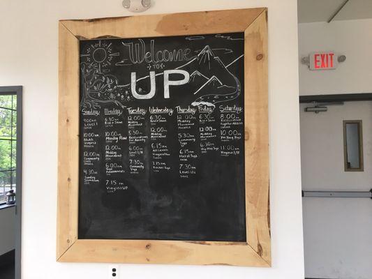 Schedule as of May 19, 2017