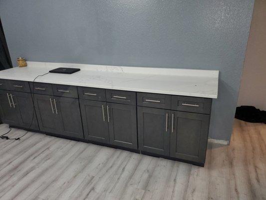 Cinder Shaker cabinets