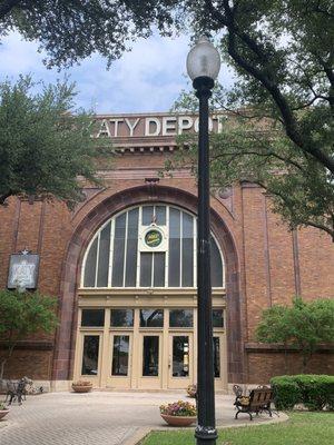 The Katy train depot in Denison Texas