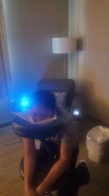 Employee chair massage service