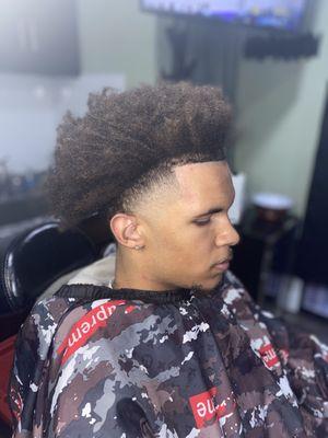 Baybarber JoJo the Great , Luxury high blow out taper and experience package