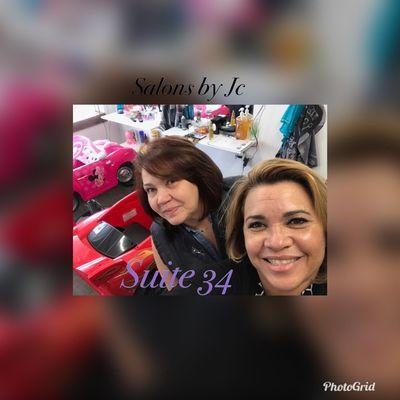 Estilistas,, trabajando