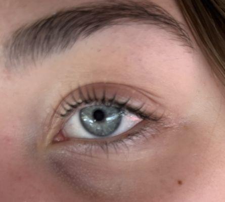 Daughters eye lash lift