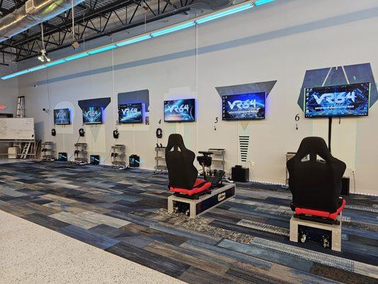 Arena for virtual reality with over 140 game choices.