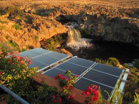 Customer shade structure solar arrays