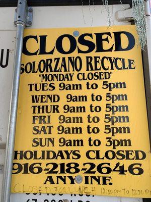 Solorzano recycling