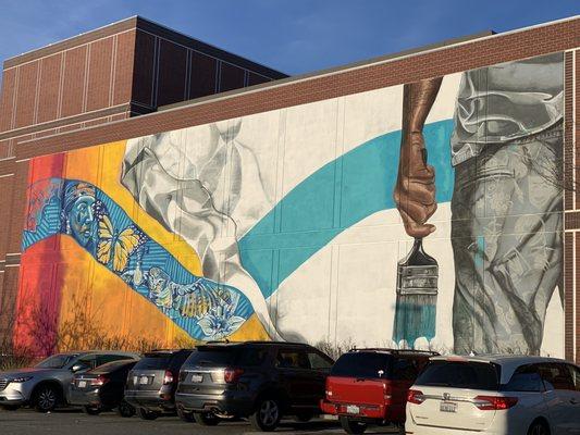 Mural on the side of Bankhead Theater - our 14th and last stop.
