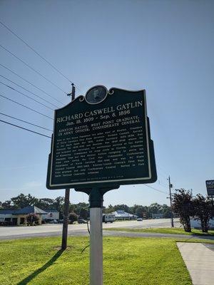 Richard Caswell Gatlin Historical Marker, Kinston
