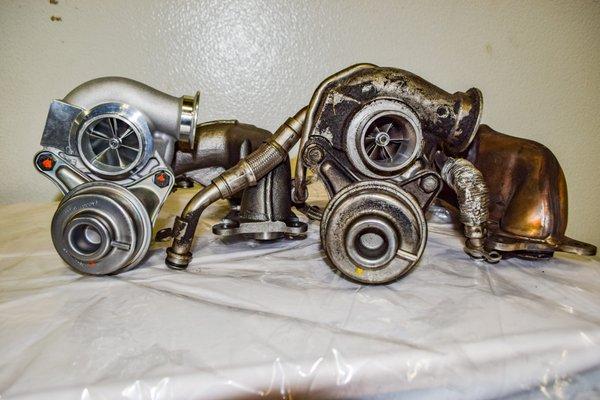 stock turbos vs Billet td04 6+6 stage two trubos for a E92 335i