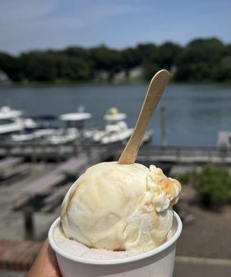Salted Caramel Swirl Ice Cream and Lavender Marshmallow