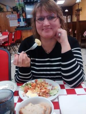 On lunch date with my wife