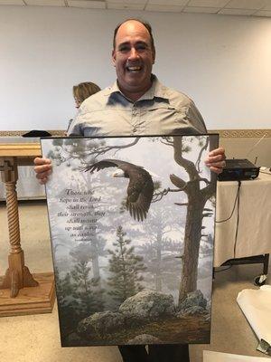 Special gift for Pastor Glenn