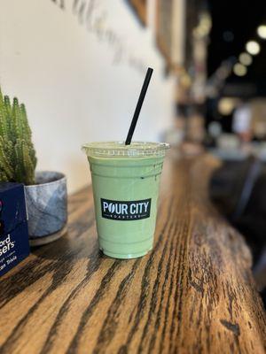 Iced Honey Lavender Matcha