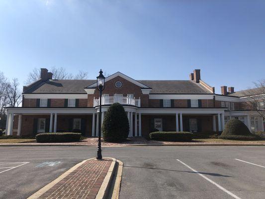 the outside of our building