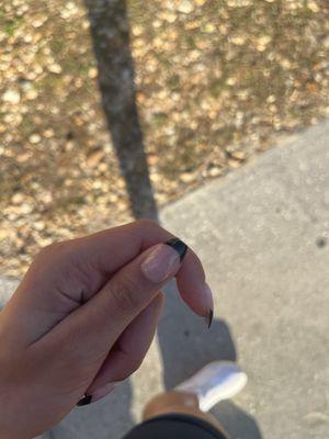 5 days later, nails already chipped, I am a student and I don't do hard labor on my hands. Disgraceful