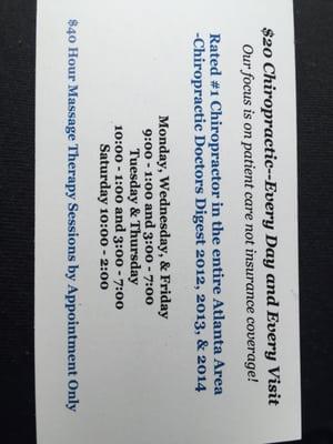 20 Dollar Chiropractic - Cumming