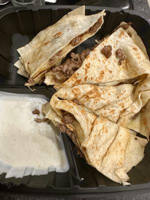 Asada Quesadilla (no tomato and no onion)