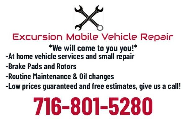 Excursion Mobile Vehicle Repair