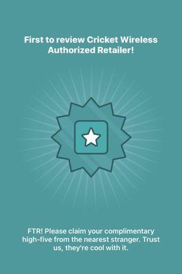 First reviewer woohoo!