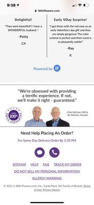 Seriously? A terrific experience or we'll make it right- guaranteed? Not even close. I'm so disgusted and embarrassed