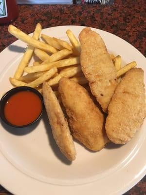 This is their $18.95 chicken tenders. Nasty - frozen crap.