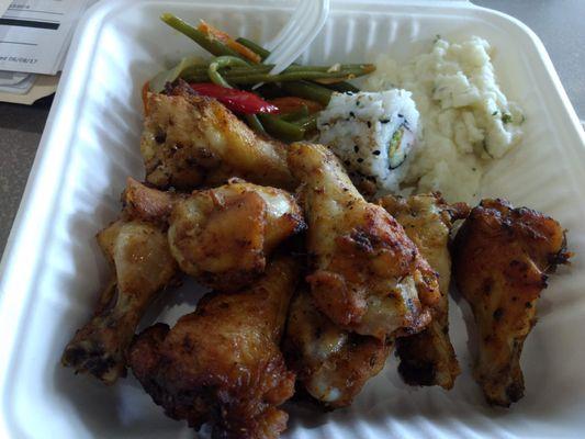 Their buffet, which they weigh by pound, was good