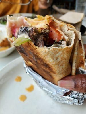 Lamb Shawarma Pita Wrap
