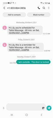 Just an automated system. Noone is home.