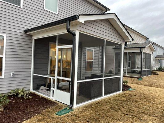 Screen in your covered porch with our extruded aluminum system