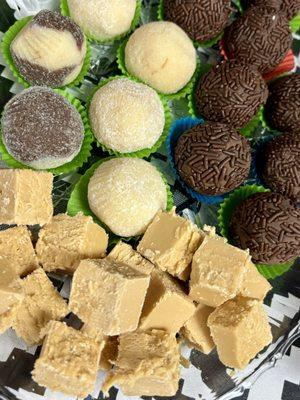 Brigadeiros and fudge - fresh and delightful!