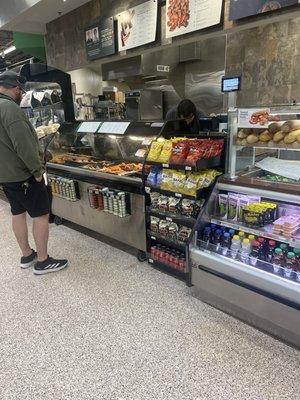 The Hot area where the worker pops out the  back.