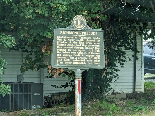 Richmond Prelude Historical Marker