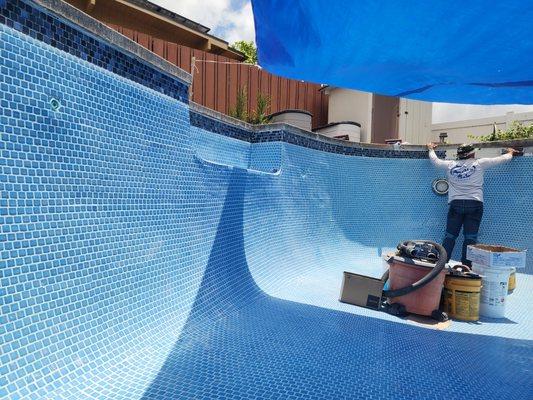 Zeth working on water line replacement