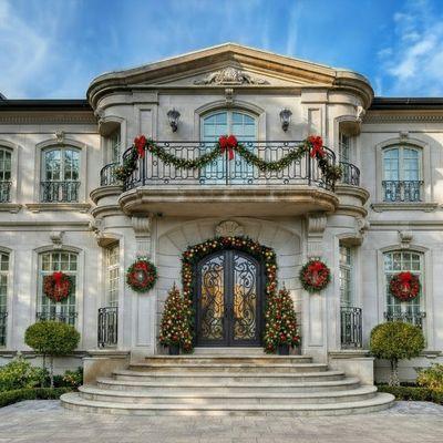 Gorgeous Austin home decorated for Christmas in traditional style