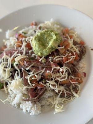 Baja Bowl - substitute steak