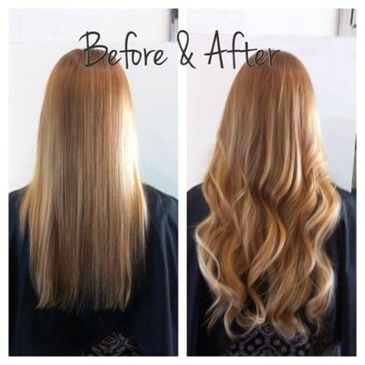 hair color and hair extensions with one track only
