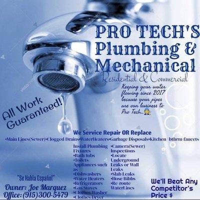 Pro Tech’s Plumbing & Mechanical
