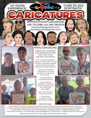 Caricatures by Richard Powell