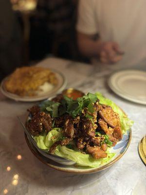 crispy garlic crispy pork