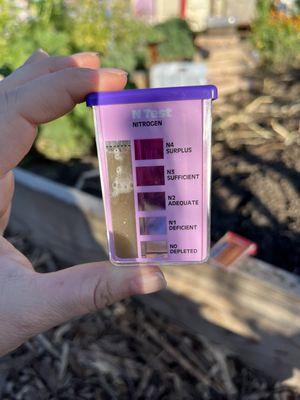 Nitrogen test showing no nitrogen