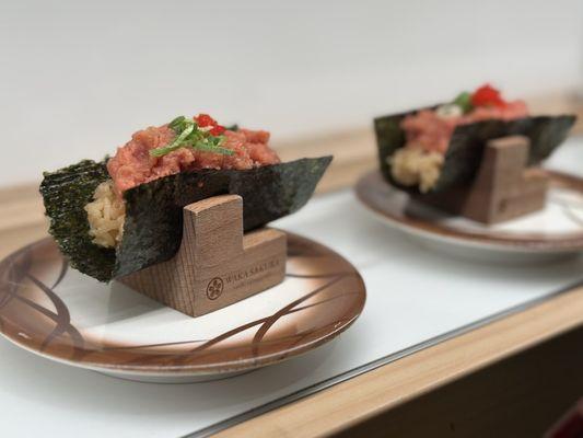 Spicy Tuna Hand Roll - bigger than it was before