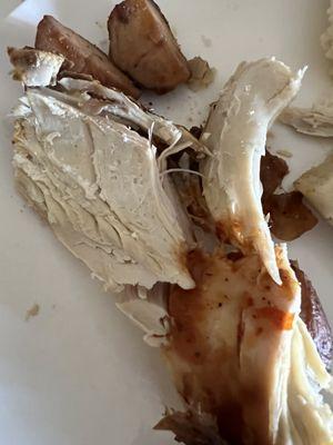 Extremely dry flavorless chicken