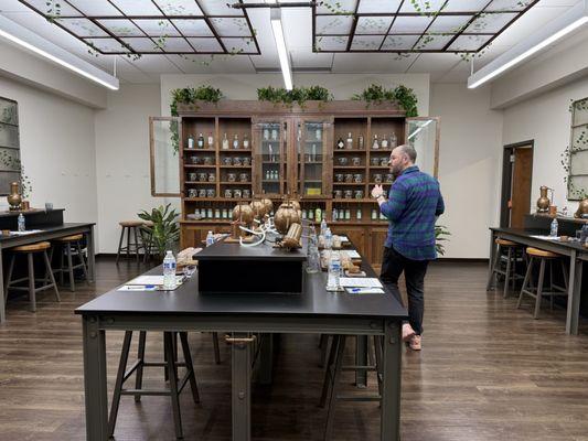 The gin academy room