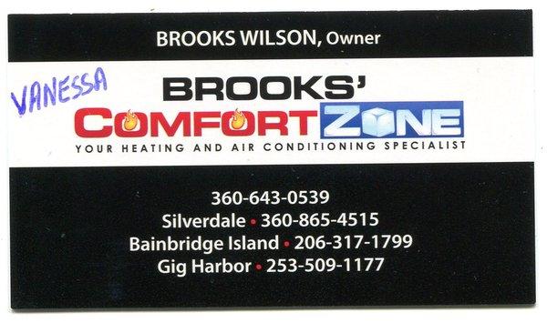 Brooks' Comfort Zone