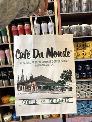 Bought a mug and sticker at the same price as the cafe's!