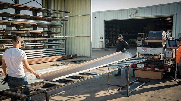 Austin Roofing and Sheet Metal New Tech Roll Former - Custom On-Site Metal Panel Fabrication