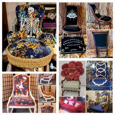 Unique custom upholstery for any piece and budget.