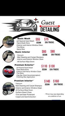 Guest Mobile Detailing